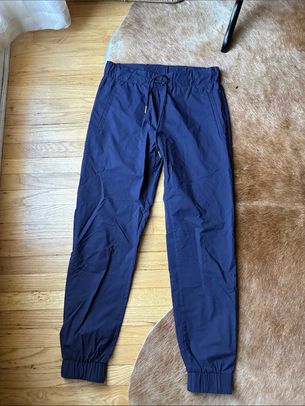 Han Kjobenhavn Navy Jogger Pants - Lightweight Drawstring Casual Trousers Xs
